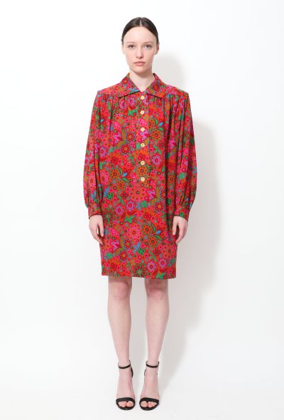                                         F/W 1990 Floral Print Tunic Dress-2