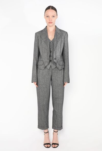 Dior 2024 Cropped Herringbone Ensemble - 2 Dior 2024 Cropped Herringbone Ensemble - 2
