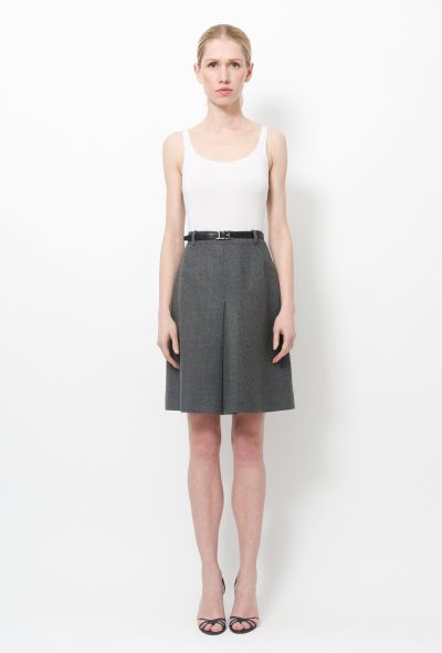                                         Grey Wool Skirt-1