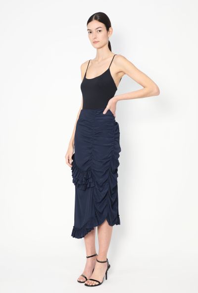 Marni Marni Accordion Ruffled Silk Skirt - 2 Marni Marni Accordion Ruffled Silk Skirt - 2