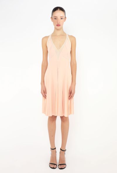 Balenciaga S/S 2004 Pleated Mesh Dress - 1