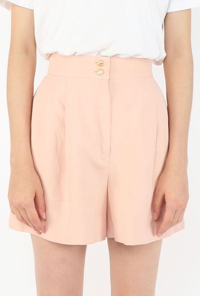 Chanel High-Waisted Linen Shorts, 1990 - 2
