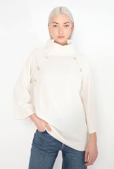 Chanel Cashmere Turtleneck Sweater Off-white - 2 Chanel Cashmere Turtleneck Sweater Off-white - 2