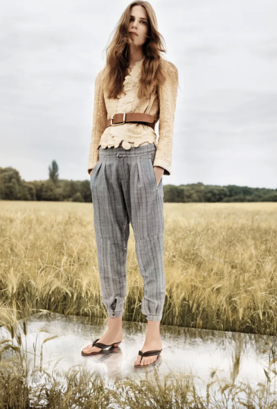 Chloé Resort 2013 Cropped Cinched Trousers - 2