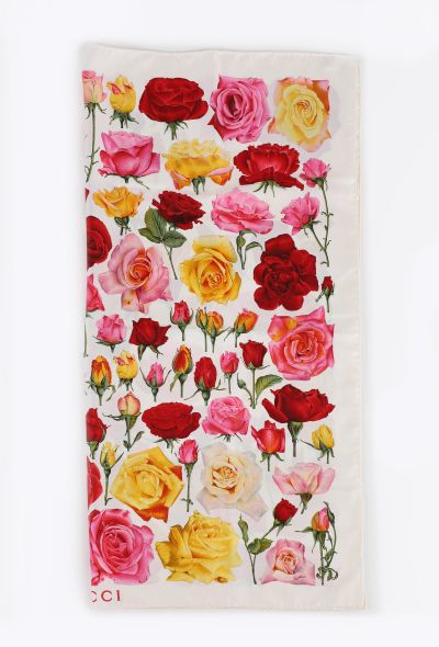 Gucci Vintage Floral Silk Carré - 2