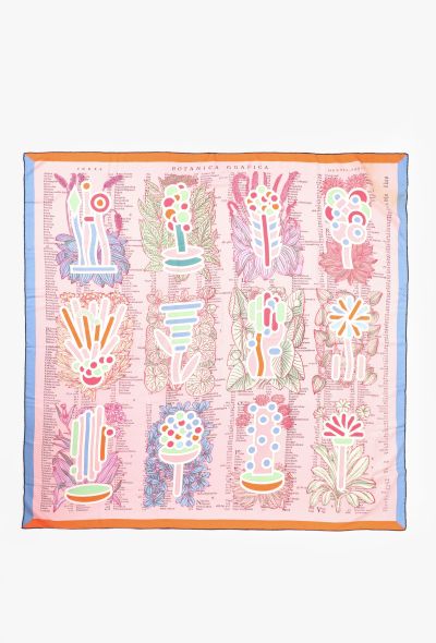 Hermès 'Botanica Grafica' 140cm Cashmere Grand Carré - 1