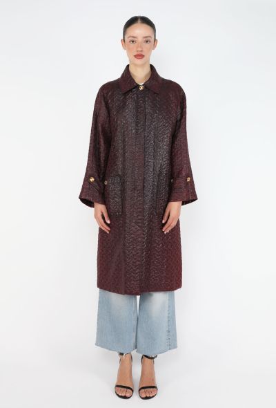 Céline Vintage Quilted Triomphe Coat - 2