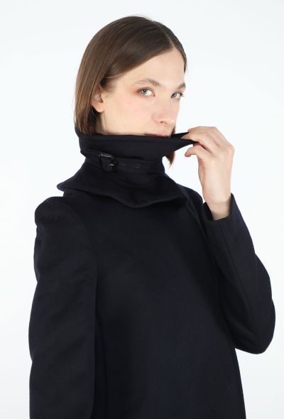Loewe 2023 Naval Collar Wool Coat - 1