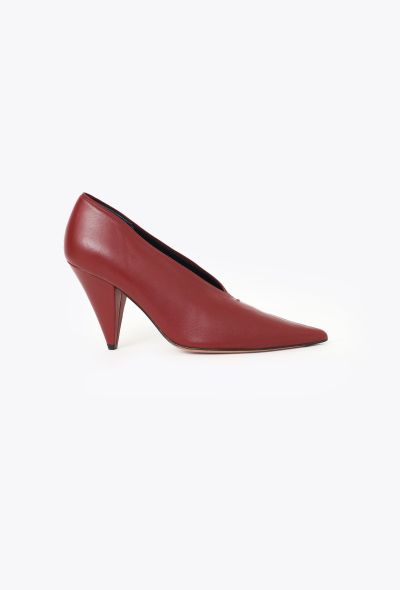 Céline 2016 Bordeaux Slit Pumps - 1