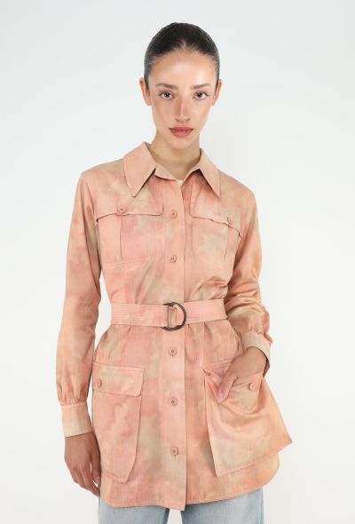 Saint Laurent ULTRA RARE 1969 Tie-Dye Safari Jacket - 1 Saint Laurent ULTRA RARE 1969 Tie-Dye Safari Jacket - 1