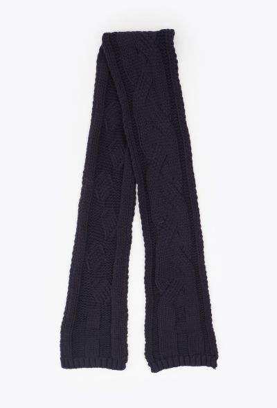 Hermès Scottish Cashmere Cableknit Scarf - 1 Hermès Scottish Cashmere Cableknit Scarf - 1