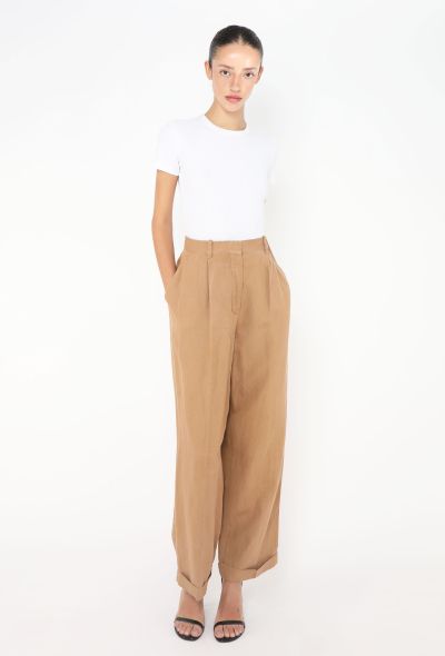 The Row 2022 Cassandra Linen Trousers - 1