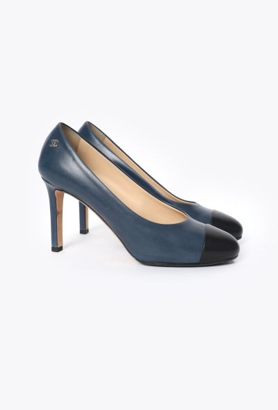 Chanel Bicolor Cap-Toe Leather Pump - 2
