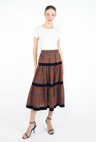 Saint Laurent Late '70s Russian Tiered Peasant Skirt - 1