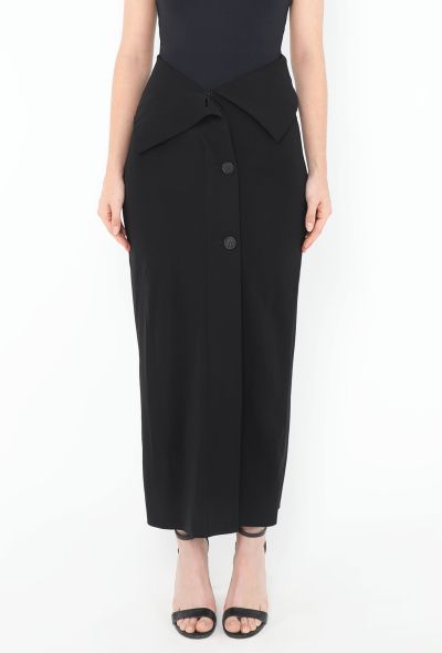 The Row 2022 Asymmetrical Folded Skirt - 2
