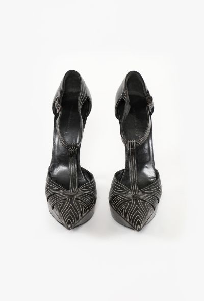 Balenciaga 2001 Contrast Stitch Stilettos - 2