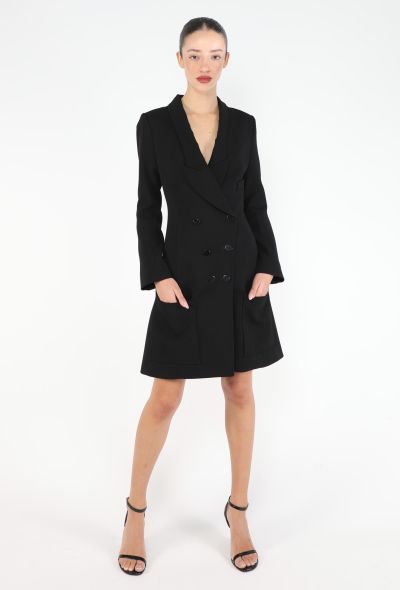 Balenciaga F/W 2004 Sculpted Tuxedo Dress - 1