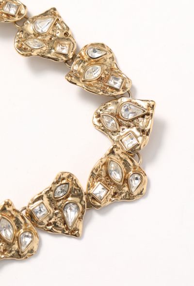 Saint Laurent Vintage Goossens' Strass Heart Necklace - 2 Saint Laurent Vintage Goossens' Strass Heart Necklace - 2