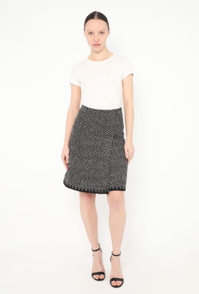 Chanel Chevron Tweed Wrap Skirt - 1