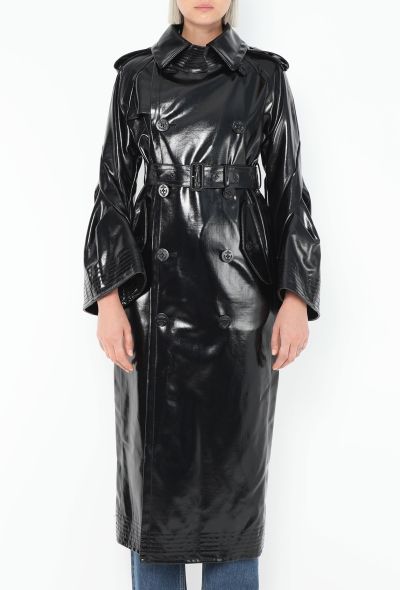 Sacai 2023 Patent Bell Sleeve Trench - 2