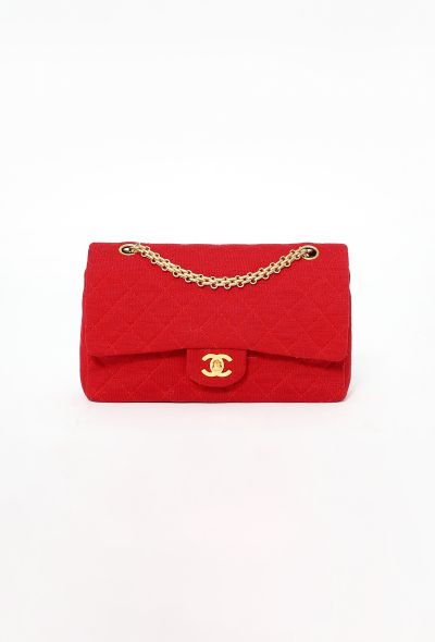 Chanel '90s Red Jersey Medium Timeless Bag - 1