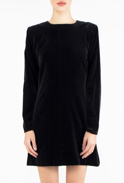 Saint Laurent 1996 Velvet A-Line Dress - 2