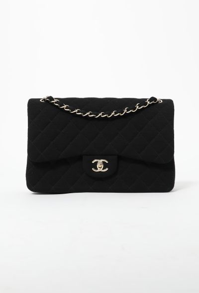 Chanel Jersey Timeless Jumbo Flap Bag - 1
