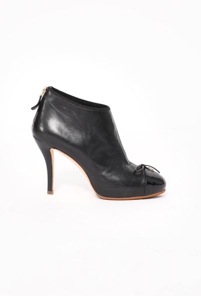Chanel Cap-Toe ‘CC’ Leather Boots - 1