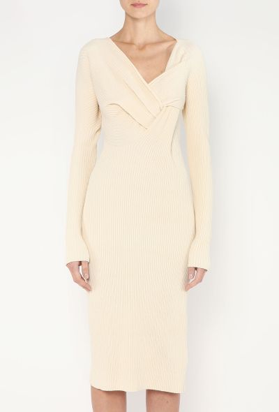 Bottega Veneta Resort 2020 Knotted Ribbed Dress - 1 Bottega Veneta Resort 2020 Knotted Ribbed Dress - 1