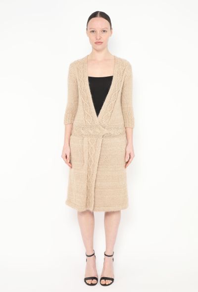 Rodarte Cable-Knit Wrap Dress - 1 Rodarte Cable-Knit Wrap Dress - 1