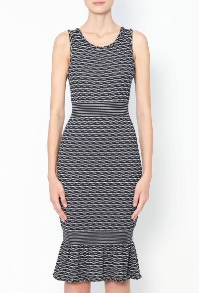 Chanel 2012 Braided Trim Fluted Dress - 2 Chanel 2012 Braided Trim Fluted Dress - 2