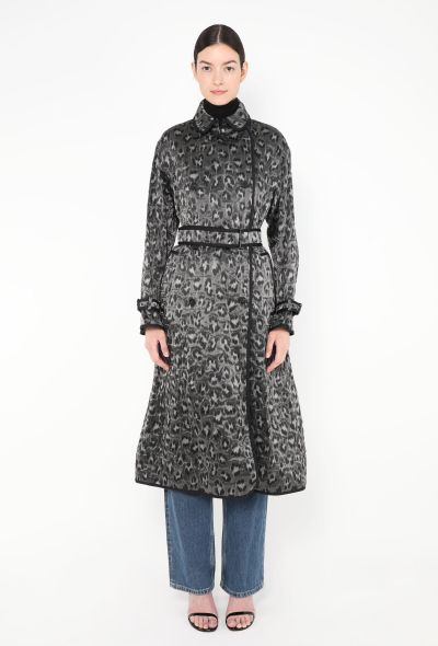 Dior Jacquard Leopard Print Trench - 2 Dior Jacquard Leopard Print Trench - 2