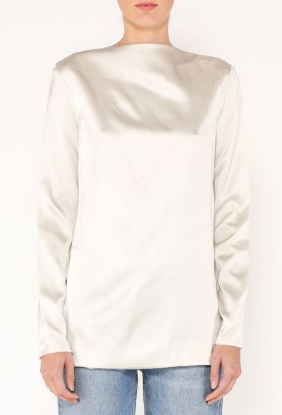 Céline S/S 2013 Iridescent Charmeuse Top - 1