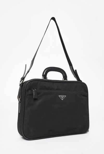 Prada Black Nylon Briefcase - 2 Prada Black Nylon Briefcase - 2