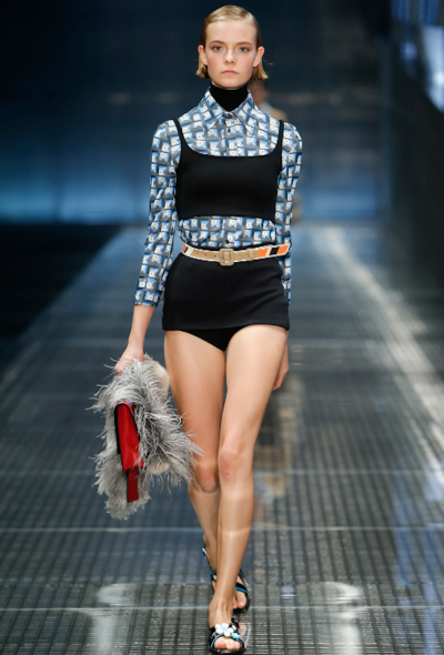 Prada S/S 2017 Cotton Crop Top - 2 Prada S/S 2017 Cotton Crop Top - 2