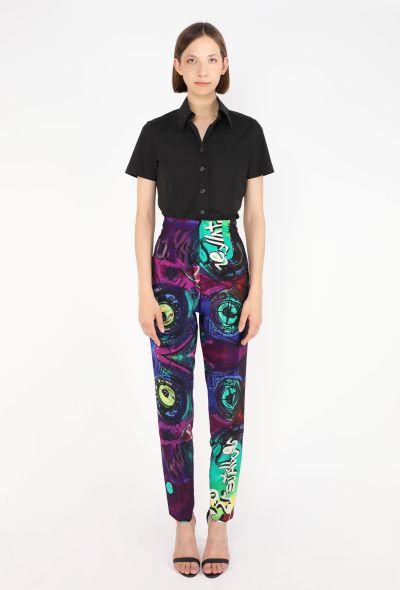 Gianni Versace Graffiti Print Pants, 1991 - 1