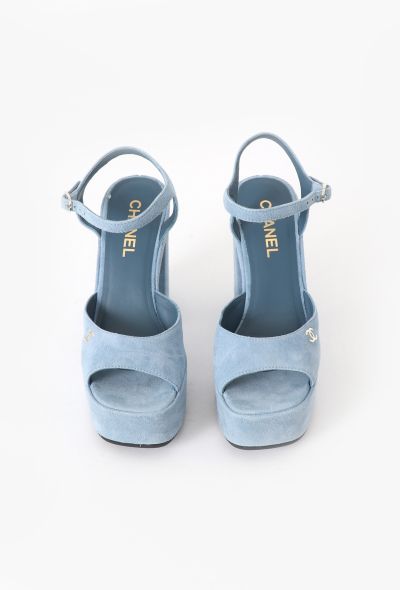 Chanel 2023 Suede Platform Pumps - 2 Chanel 2023 Suede Platform Pumps - 2