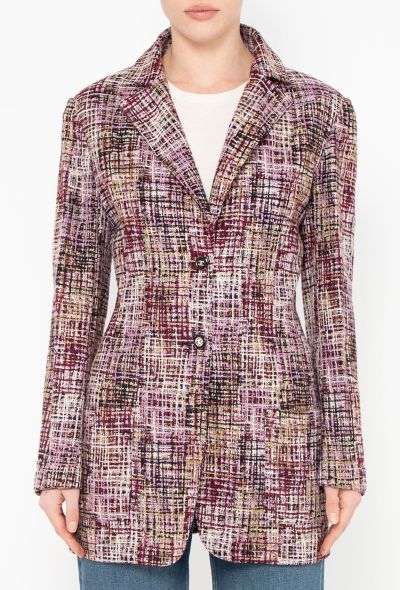 Chanel RARE S/S 1998 Tweed Bodycon Jacket - 1 Chanel RARE S/S 1998 Tweed Bodycon Jacket - 1