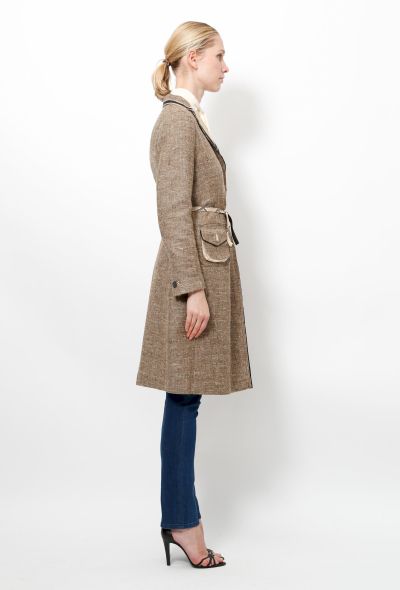                                         Tweed Long Coat -2