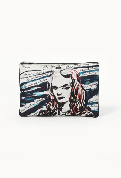 Dior F/W 2019 x Raymond Pettibon Nylon Pouch - 1 Dior F/W 2019 x Raymond Pettibon Nylon Pouch - 1