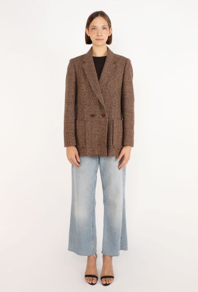 Burberry Harris Tweed Houndstooth Blazer, 1980s - 2