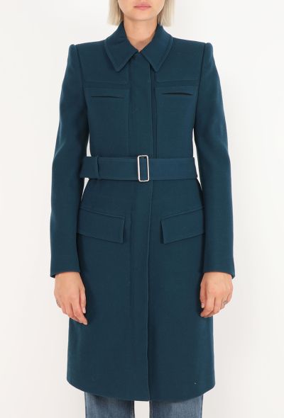 Calvin Klein Tailored Belted Wool Coat, 1990s - 2