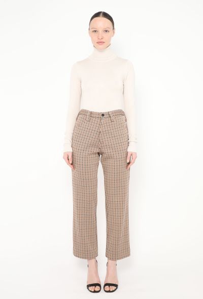 Céline Tailored Houndstooth Trousers - 1 Céline Tailored Houndstooth Trousers - 1