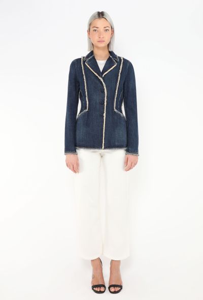 Dior Resort 2020 Frayed Denim Bar Jacket - 2