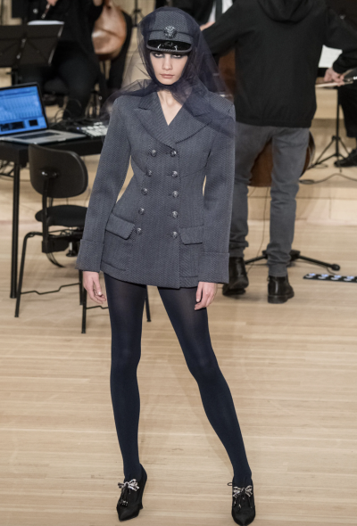 Chanel Anchor-Embossed Wool Peacoat, Pre-Fall 2018 - 2