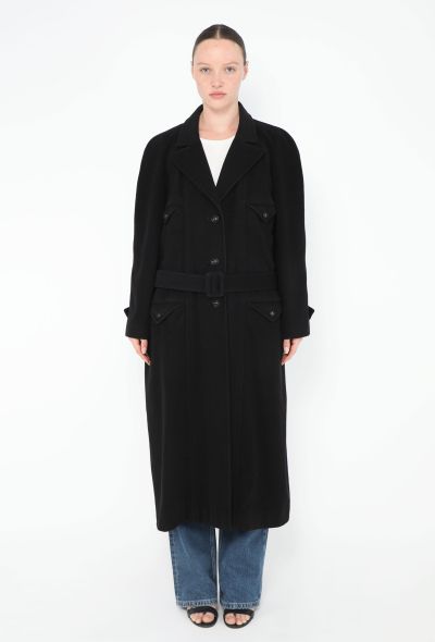 Chanel 1997 Belted Cashmere 'CC' Coat - 2