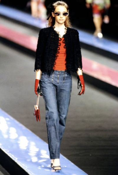 Chanel S/S 2000 Lace Ribbon Jacket - 2