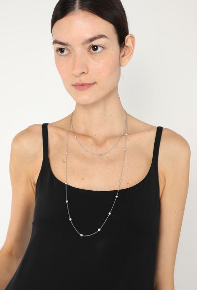 Vintage Fine Jewelry Platinum & 6 Carats Diamond Sautoir Necklace - 2 Vintage Fine Jewelry Platinum & 6 Carats Diamond Sautoir Necklace - 2