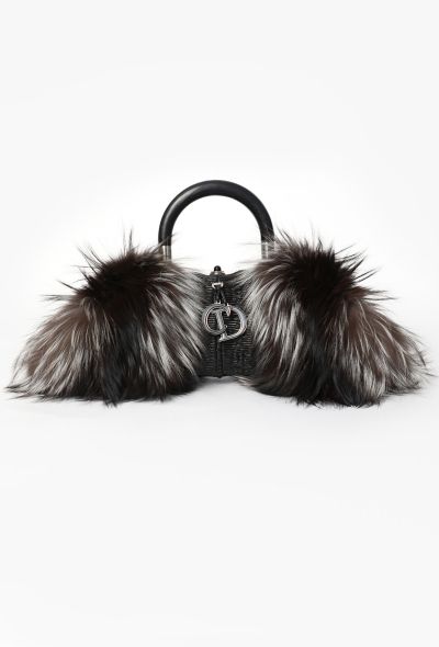 Dior 2008 Karenina Fox Fur Top-Handle Bag - 1