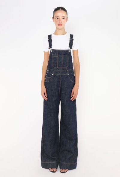 Dior Bootcut Belted Denim Overalls - 2 Dior Bootcut Belted Denim Overalls - 2